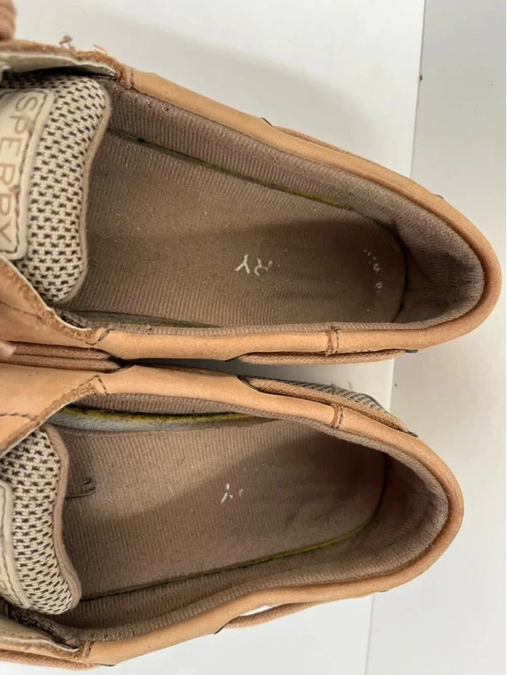 Sperry Top-Sider Shoes Womens Size 4.5M Brown Leather Boat Flats Casual Comfort